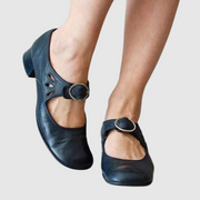 Casandra™ Zapatos Mary Jane de Piel