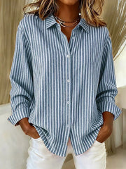 Jimena™ | Camisa de Rayas con Botones