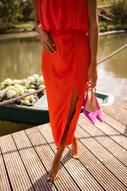 Guanajuato™ Vestido Largo de Verano Elegante con Abertura