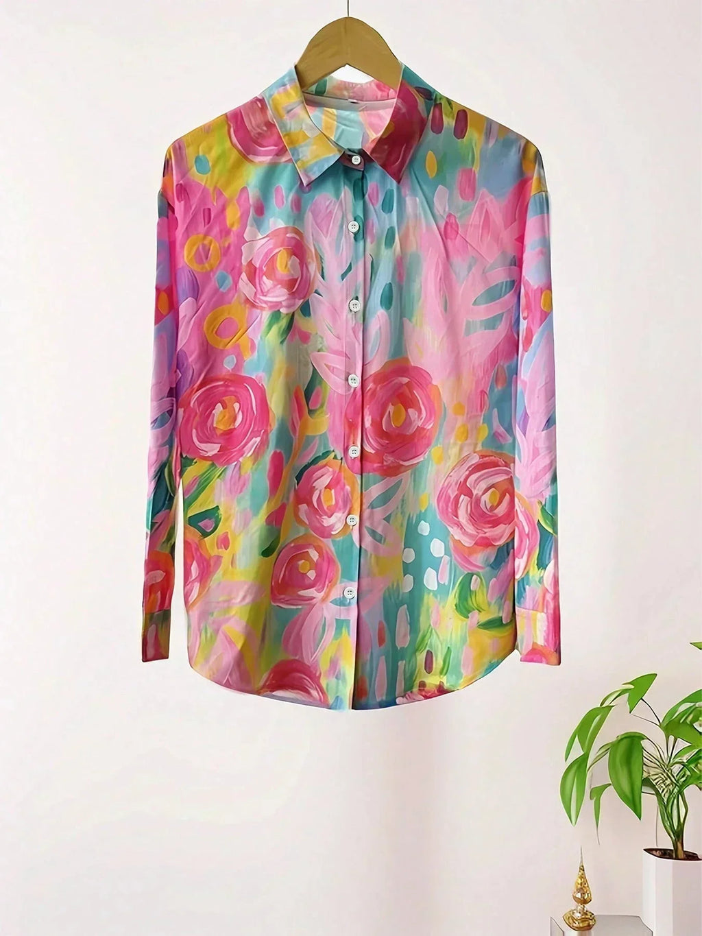 Selene™ Blusa Colorida con Estampado Artístico y Ajuste Cómodo