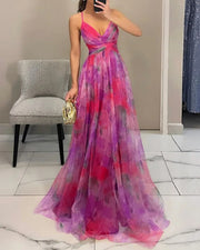 Vestido Largo Nicanora Estampado Floral