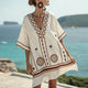 Yaquelin™ Vestido Largo de Playa Elegante con Escote en V