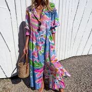 Mérida™ Vestido Boho de Primavera/Verano en Algodón y Viscosa