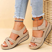 Abrilia™ Sandalias Ortopédicas de Cuña Cómodas