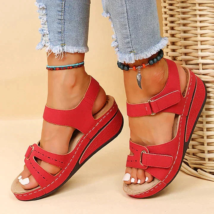 Abrilia™ Sandalias Ortopédicas de Cuña Cómodas