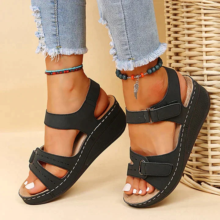 Abrilia™ Sandalias Ortopédicas de Cuña Cómodas