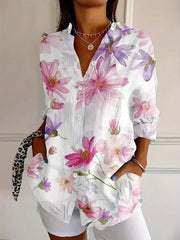 Selene™ Blusa Colorida con Estampado Artístico y Ajuste Cómodo