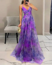 Vestido Largo Nicanora Estampado Floral