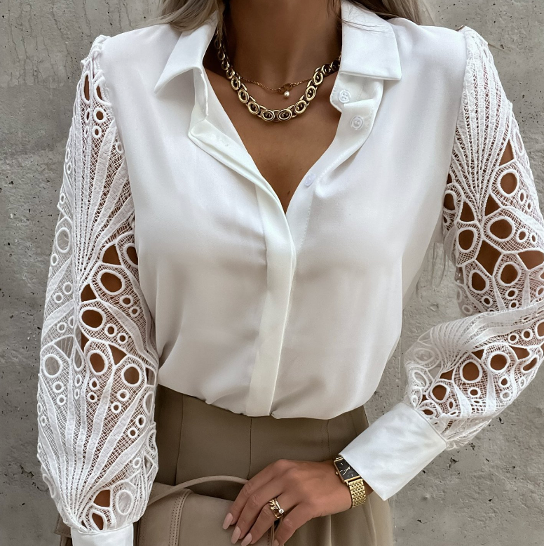 Chetumal™ Blusa para Mujer con Cuello Elegante y Corte Fluido