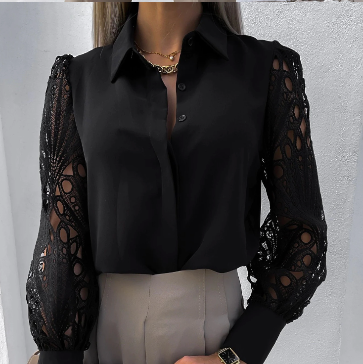 Chetumal™ Blusa para Mujer con Cuello Elegante y Corte Fluido