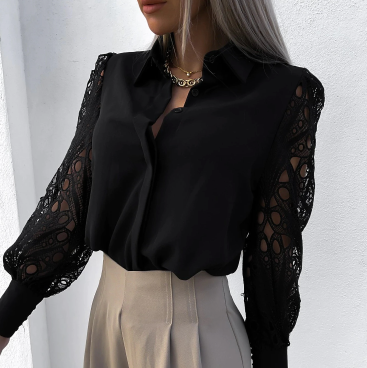 Chetumal™ Blusa para Mujer con Cuello Elegante y Corte Fluido
