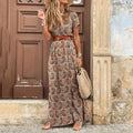 Aguascalientes™ Vestido Maxi Bohemio Elegante en Viscosa Ligera