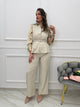 Comala™ Conjunto de Pantalón y Chaleco con Cinturón en la Cintura