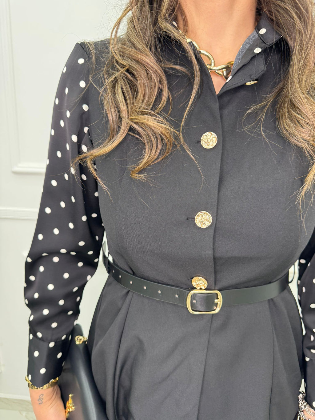 Comala™ Conjunto de Pantalón y Chaleco con Cinturón en la Cintura
