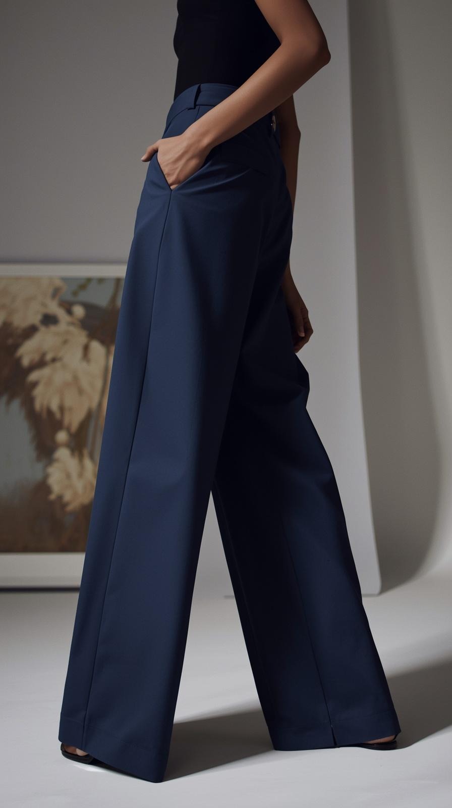 Adalí™ Pantalón Moldeador de Talle Alto y Pierna Ancha para Mujer