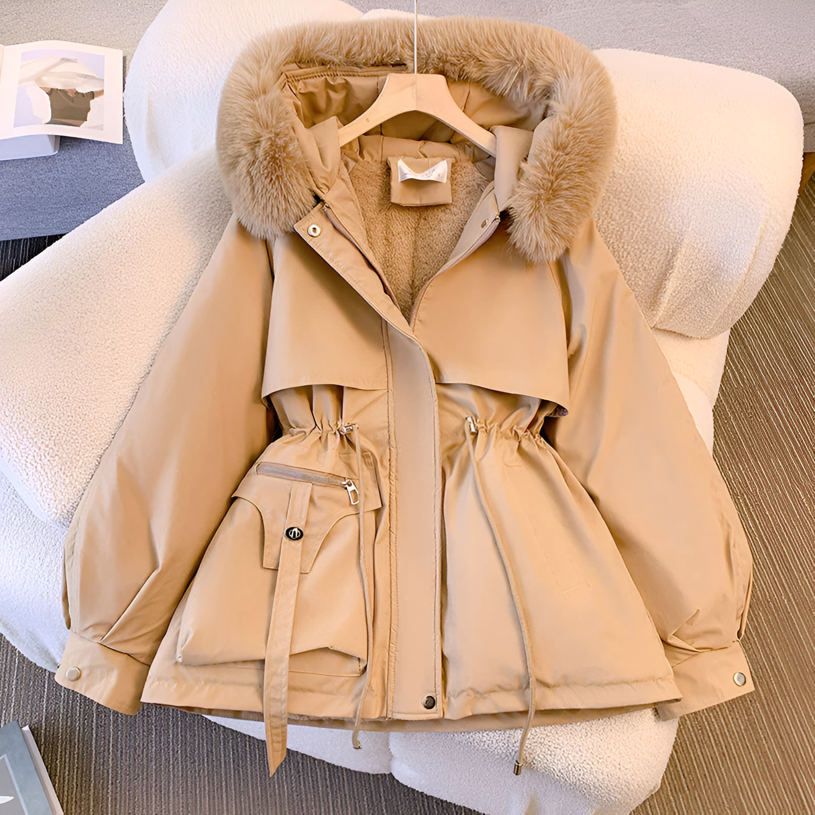 Aurelia™ Abrigo de Invierno Elegante y Acolchado, Duradero
