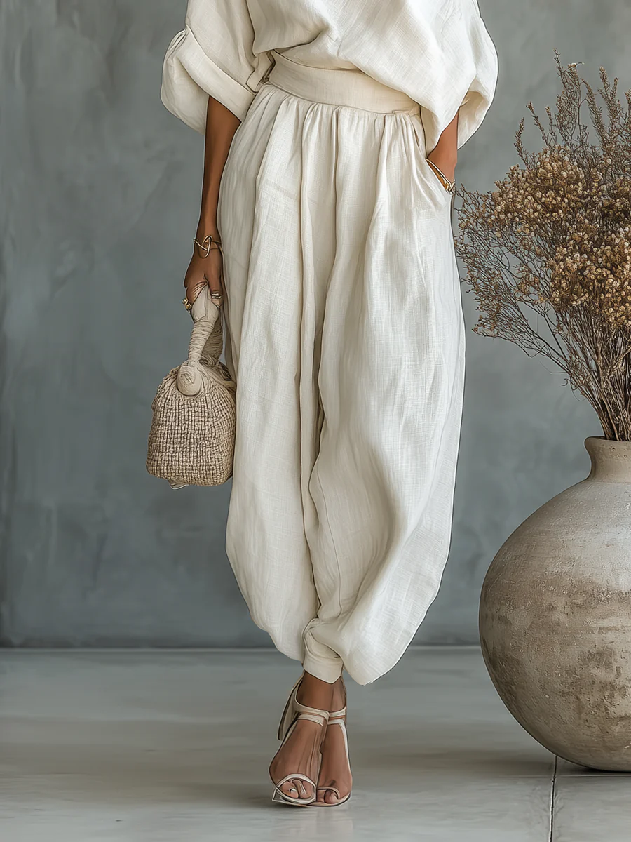 Conjunto Esperanza Off-Shoulder de 2 Piezas, Estilo Casual Chic