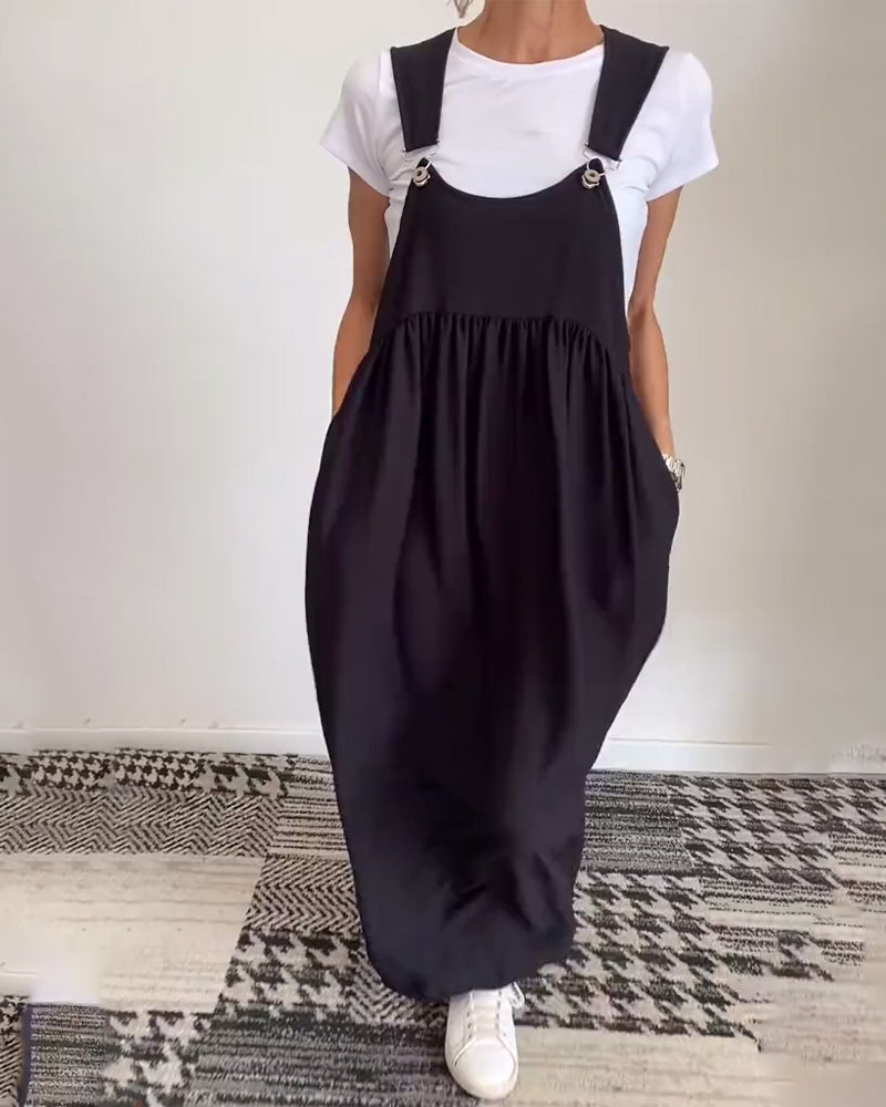 Cholula™ Vestido Casual con Tirantes Ajustables Lisos