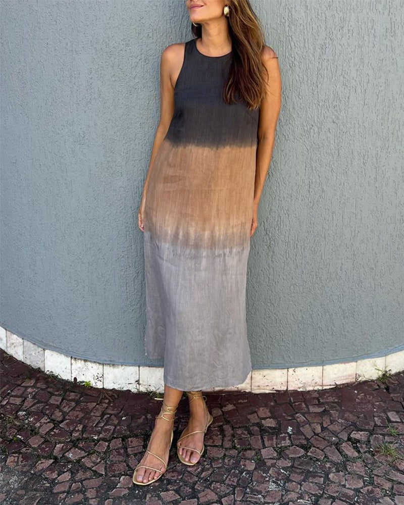 Durango™ Vestido sin Mangas con Degradado Elegante
