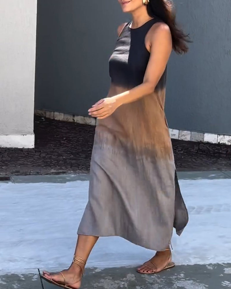 Durango™ Vestido sin Mangas con Degradado Elegante