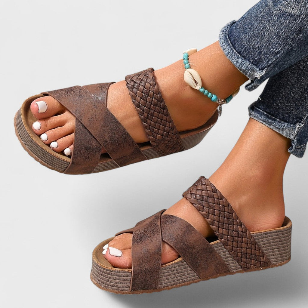 Rosaisela™ Sandalias Ortopédicas de Piel