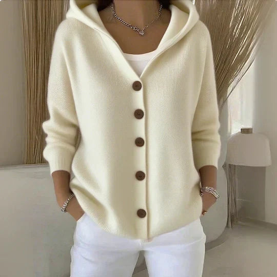 Marcela™ Cárdigan Largo para Mujer con Capucha, Corte en A