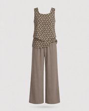 Xóloitzcuintle™ Conjunto de Verano Elegante para Mujer con Blusa y Pantalón