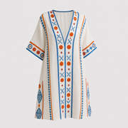 Yaquelin™ Vestido Largo de Playa Elegante con Escote en V