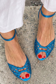 Juanita | Sandalias Doradas Trenzadas