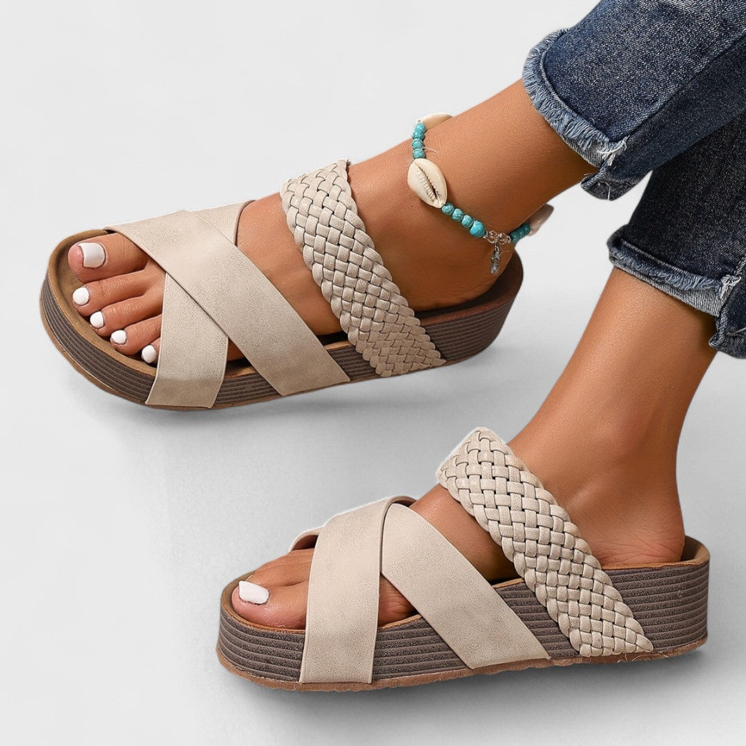Rosaisela™ Sandalias Ortopédicas de Piel