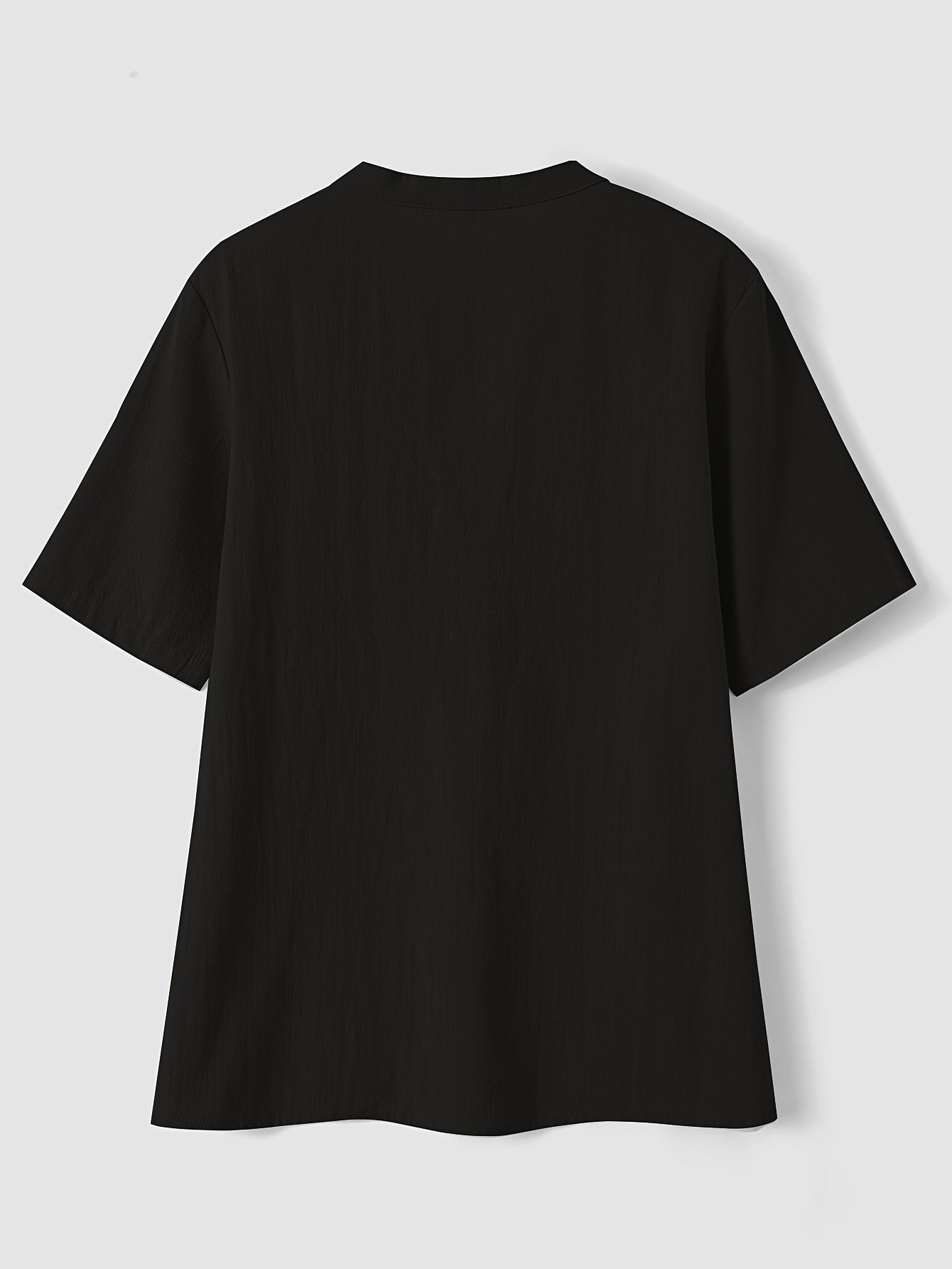 Blusa Elegante con Cuello en V y Botones de Madera