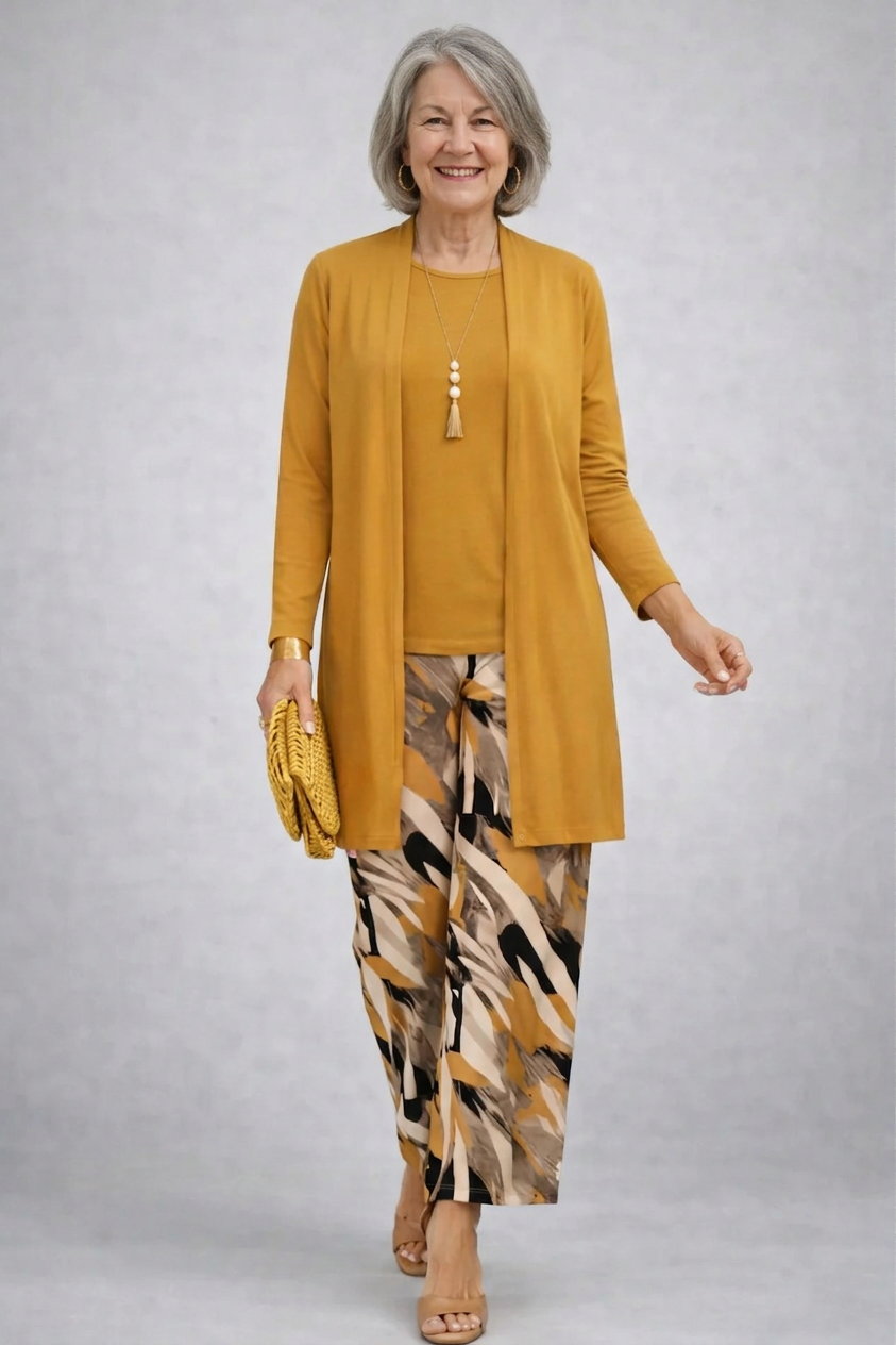 Conjunto de Tres Piezas · Amarillo
