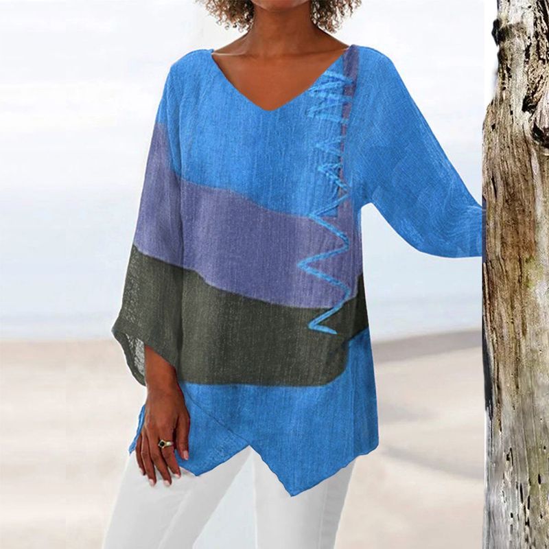 Karina™ Blusa Elegante para Mujer con Estampado Artístico