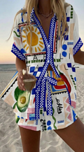 Conjunto Miroslava - Playera y Shorts en Lino y Algodón