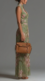 Jacinta | Jumpsuit de Gasa Floral Plisado