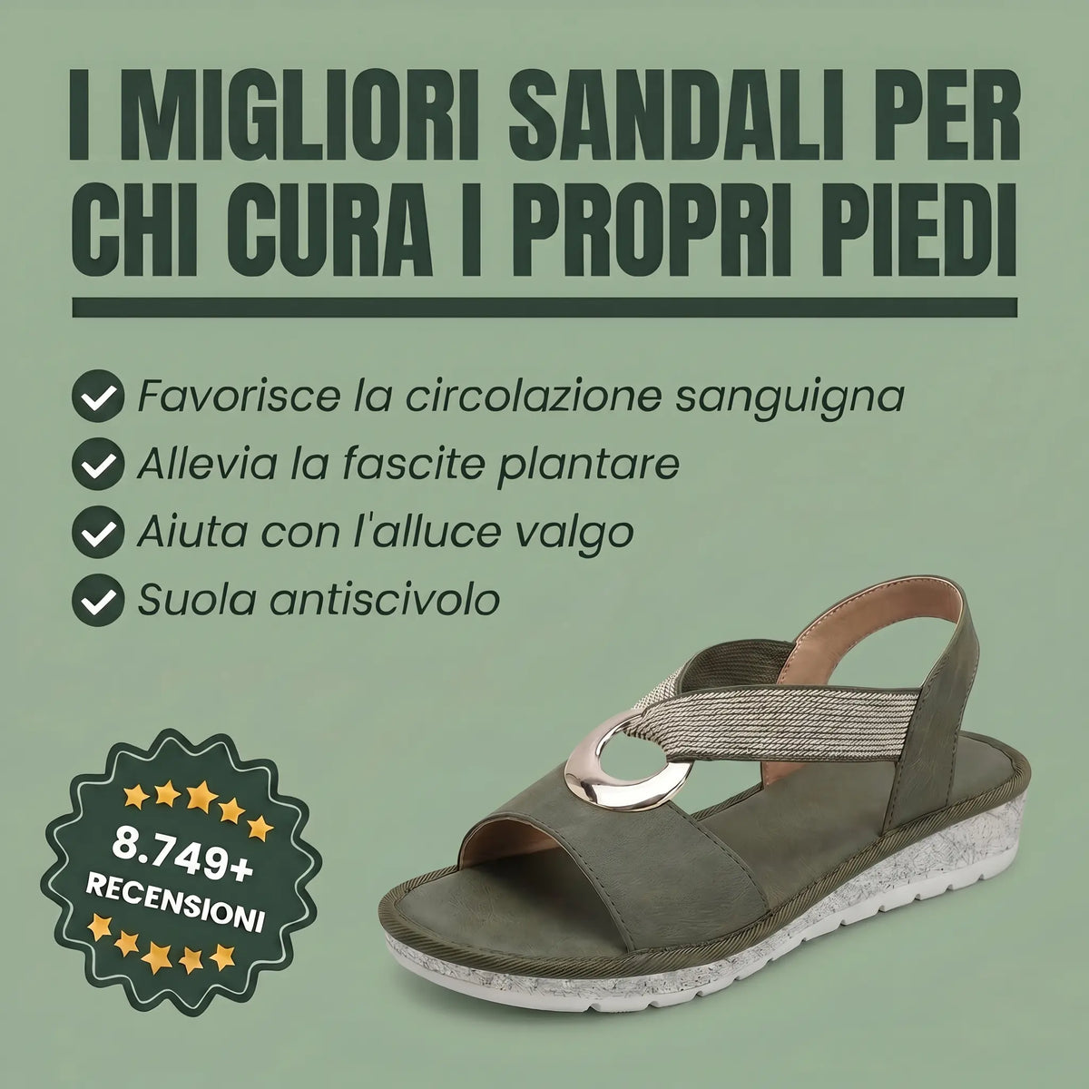 Xitlalic™ Sandalias Ortopédicas Confort