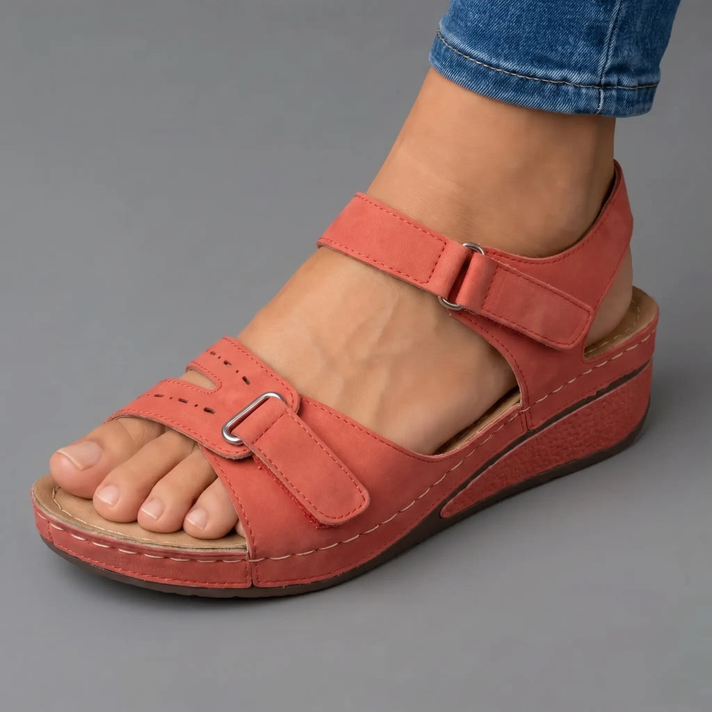 Abrilia™ Sandalias Ortopédicas de Cuña Cómodas