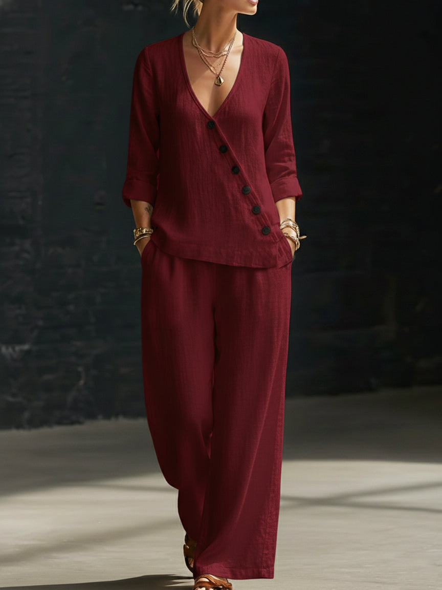 Conjunto Xitlali Básico Femenino, Cómodo y Elegante para el Diario