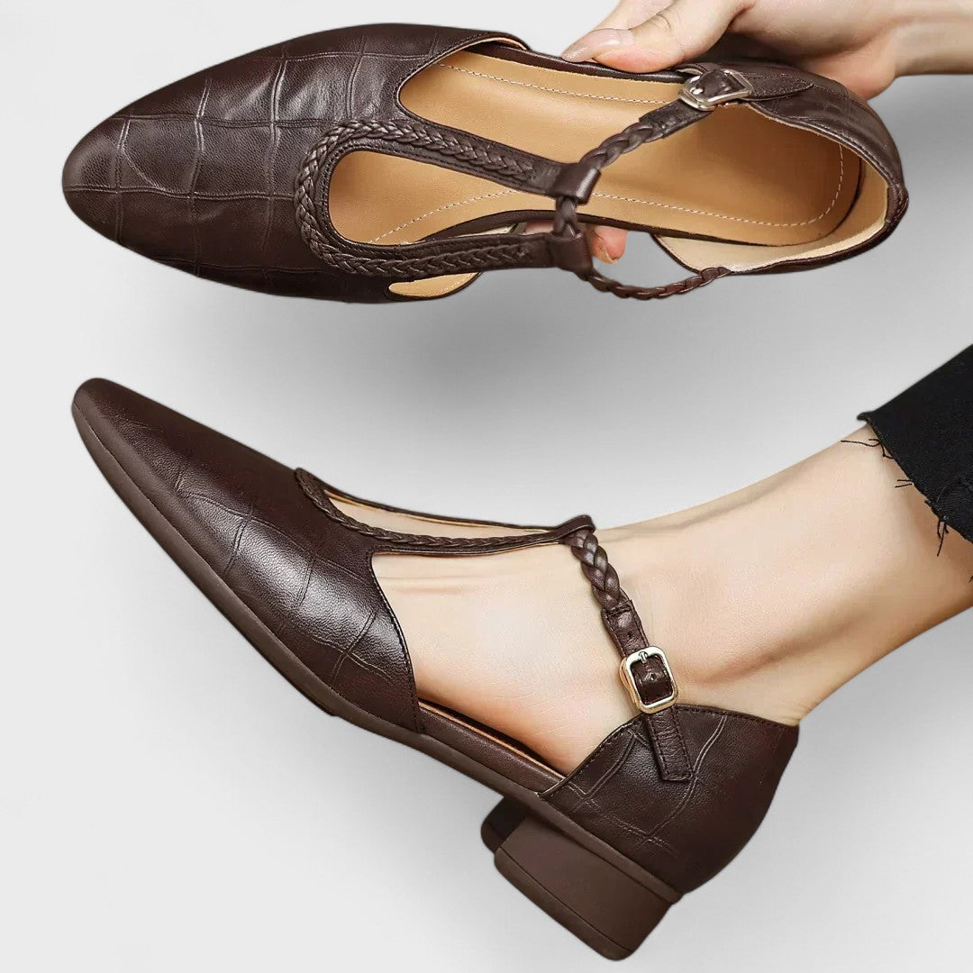 Custodia™ Zapatos Ortopédicos de Piel Mary Jane para Mujer