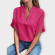 Brenda™ Blusa de Verano Elegante con Cuello en V Suelto
