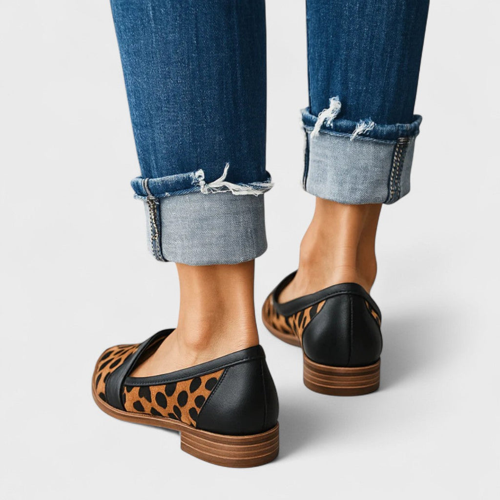 Anayeli™ Mocasines Ortopédicos de Piel para Mujer – Suela Antideslizante