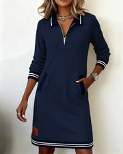 Josefina™ Vestido Elegante de Algodón con Manga Larga