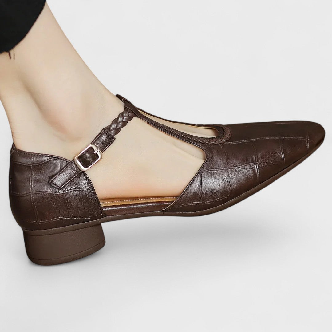 Custodia™ Zapatos Ortopédicos de Piel Mary Jane para Mujer