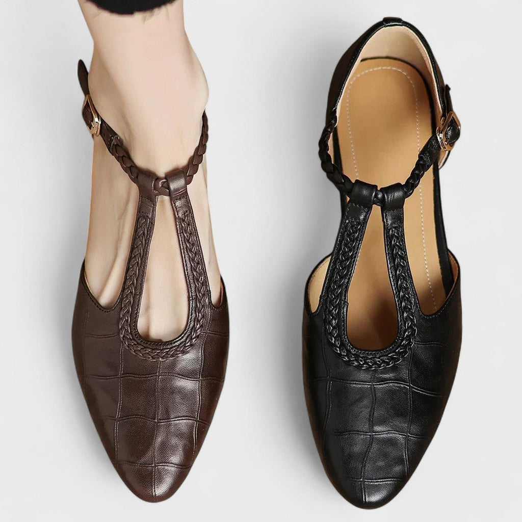 Custodia™ Zapatos Ortopédicos de Piel Mary Jane para Mujer
