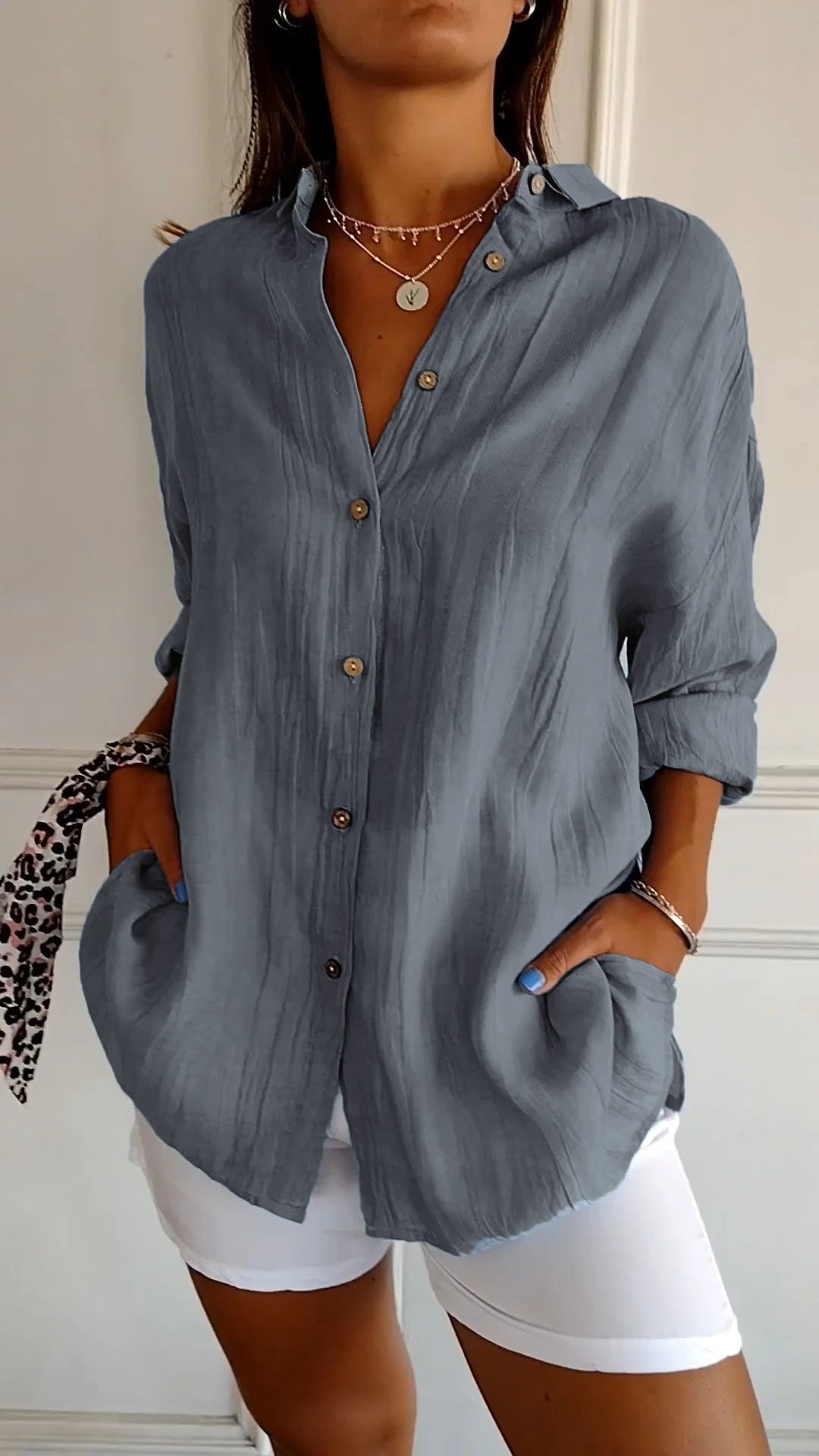 Uruapan™ Blusa Plisada Clásica para Mujer – Estilo Elegante