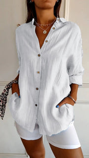 Uruapan™ Blusa Plisada Clásica para Mujer – Estilo Elegante