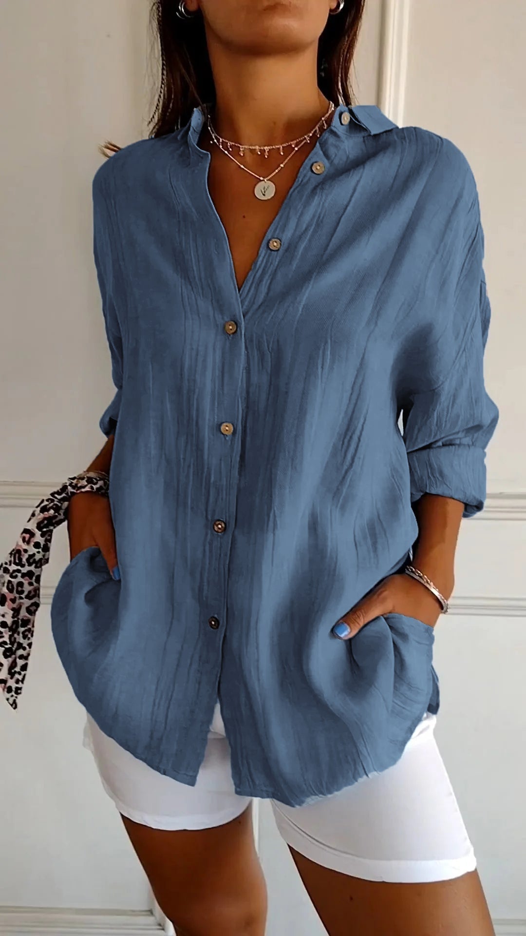 Uruapan™ Blusa Plisada Clásica para Mujer – Estilo Elegante