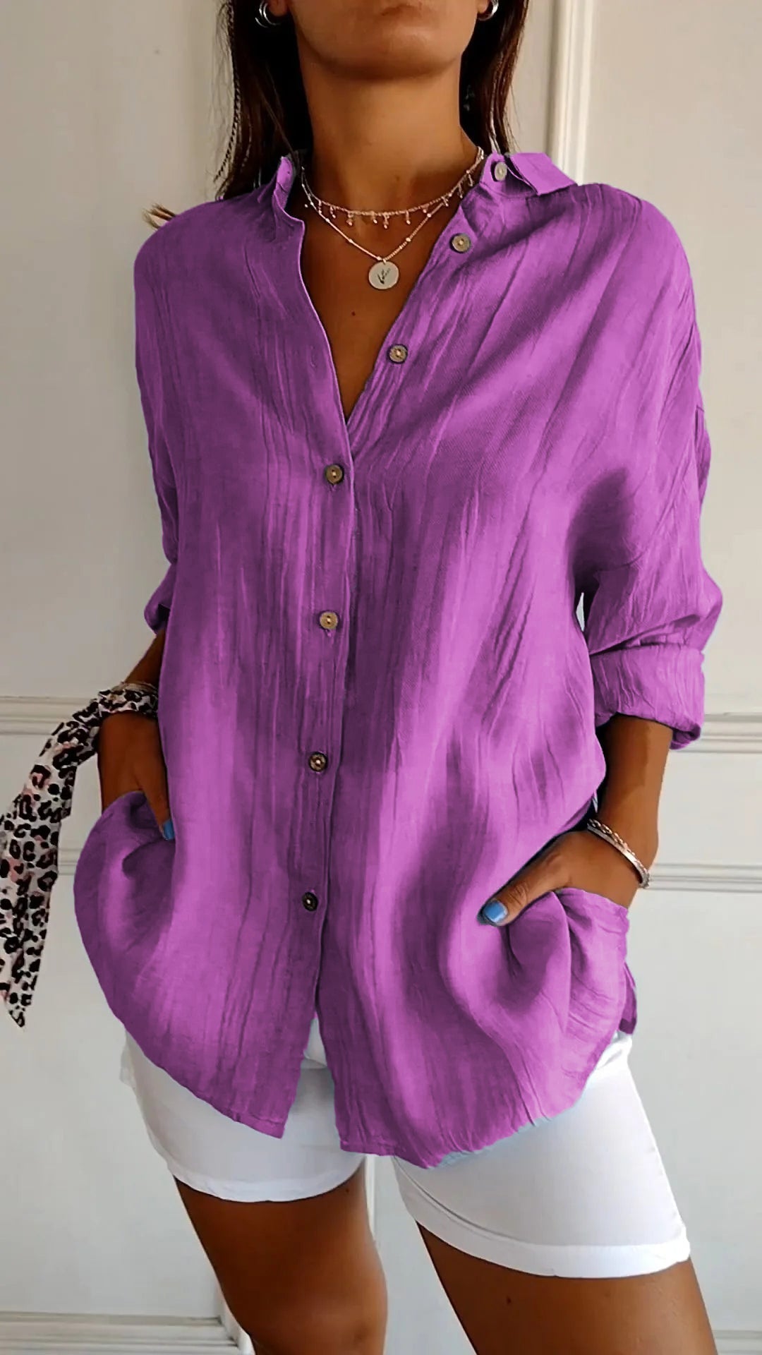 Uruapan™ Blusa Plisada Clásica para Mujer – Estilo Elegante