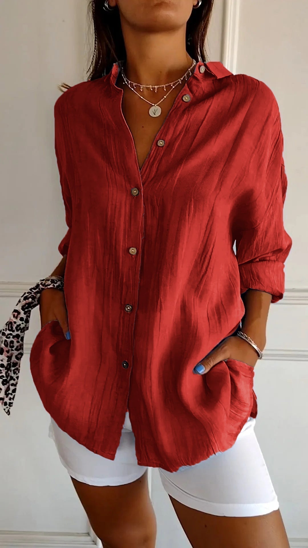 Uruapan™ Blusa Plisada Clásica para Mujer – Estilo Elegante