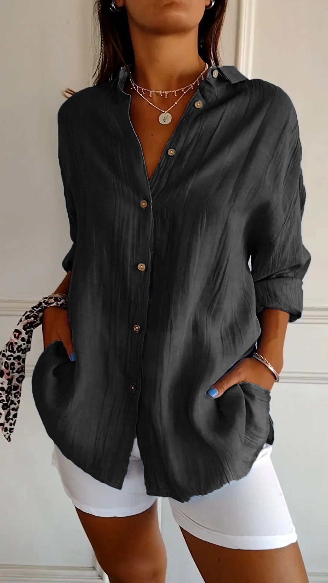 Uruapan™ Blusa Plisada Clásica para Mujer – Estilo Elegante
